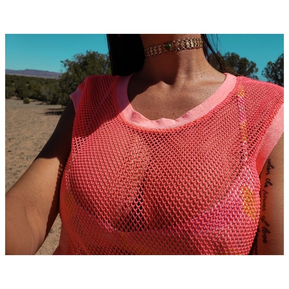 neon mesh💟cover up by A Fine Line usM - Picture 5 of 8